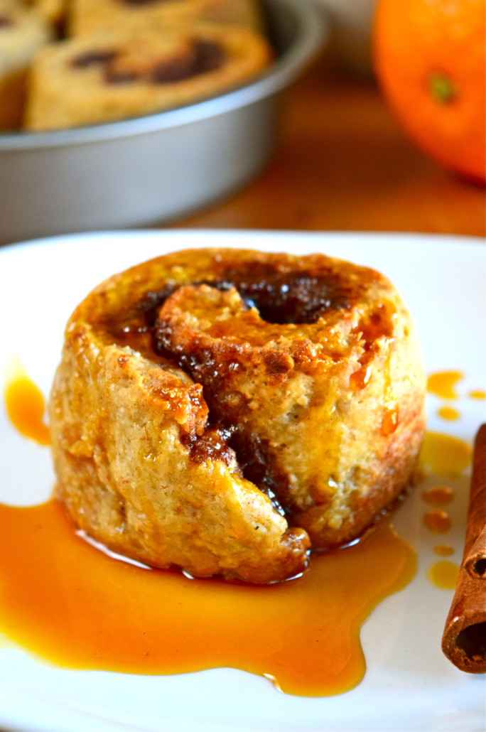 Whole Grain Cinnamon Rolls with Orange Honey Glaze (Gluten-Free) -- Nourish Wild